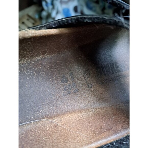Birkenstock Arizona 2 Strap Slide Sandals Black Size 41 (10-10.5) - Picture 9 of 14